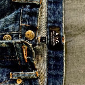 A.P.C. 33 denim. Great condition and broken in.
